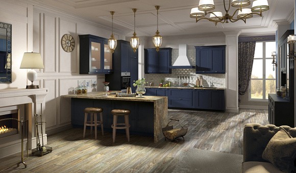 Синяя кухня