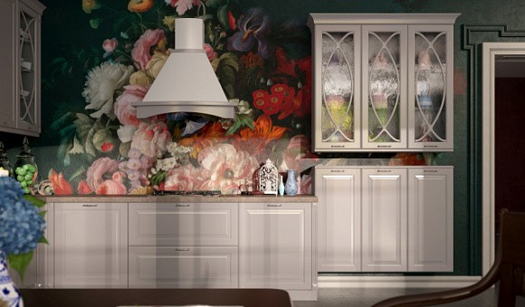 Светлая кухня в Сочи