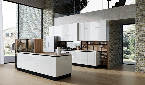 Светлая кухня в Сочи