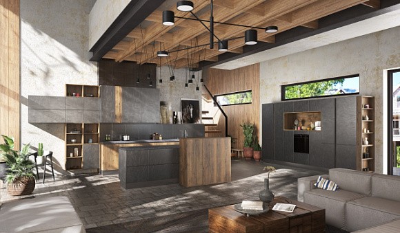 Коричневая кухня в Санкт-Петербурге